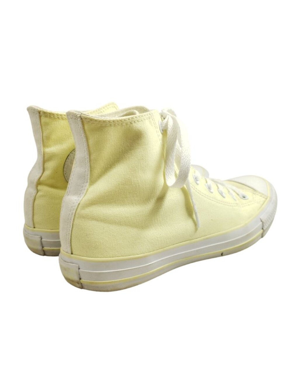 Converse All Star Womens 9.5 High Top Yellow Canvas Sneakers - Picture 3 of 8